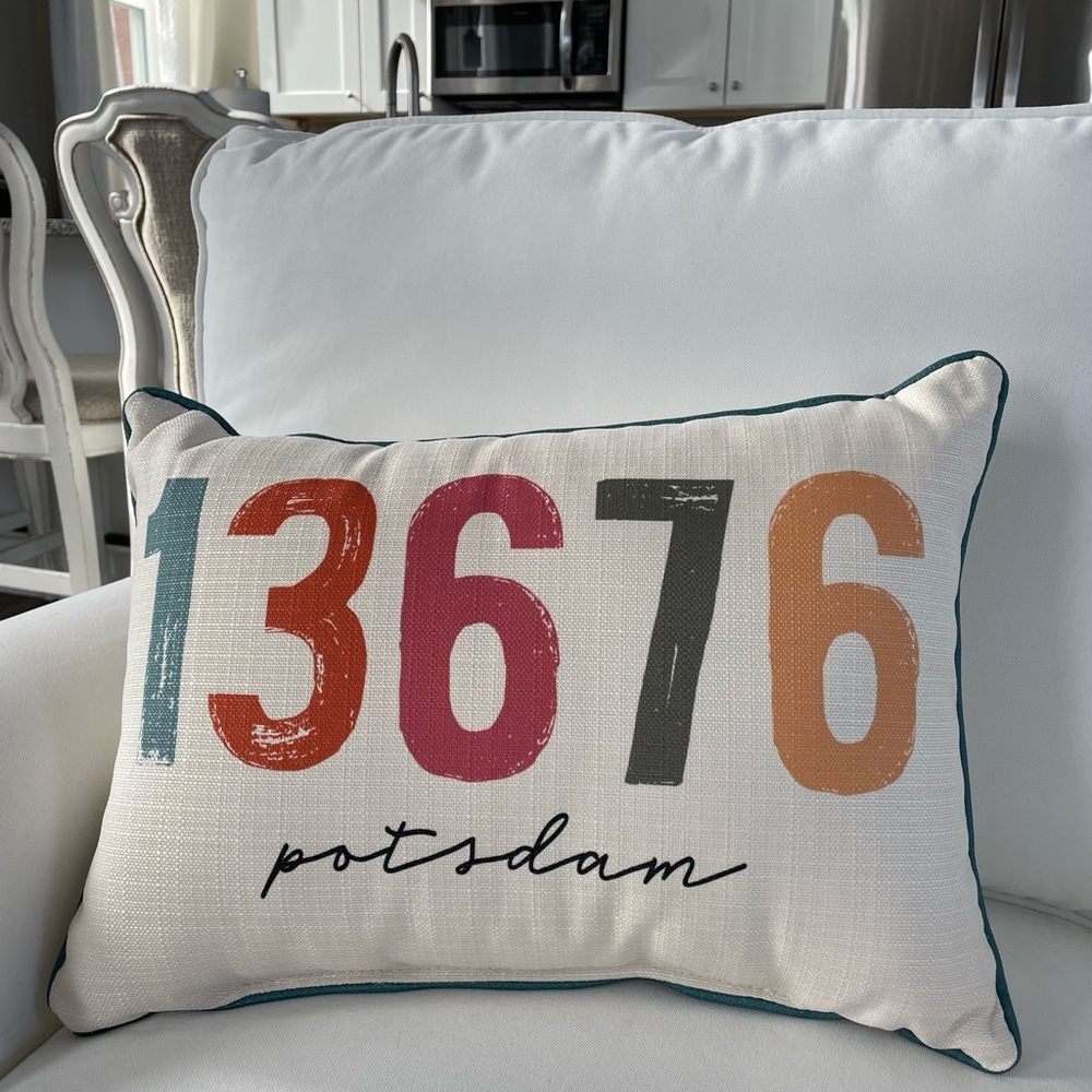 Potsdam, NY Multicolored Pillow